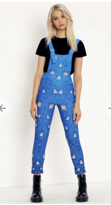 BLACKMILK POKEMON SQUIRTLE OVERALLS JUMPSUIT XS Blue NWOT