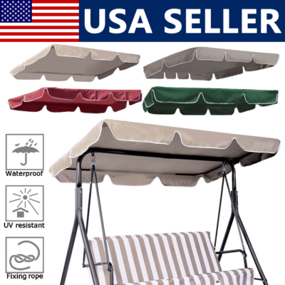 #ad Swing Top Cover Canopy 300D Replacement Garden Patio Outdoor 66x45 75x52 77quot;x43quot; $15.99