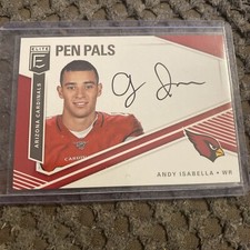 2019 Donruss Elite #PP-AI Andy Isabella Pen Pals Auto RC