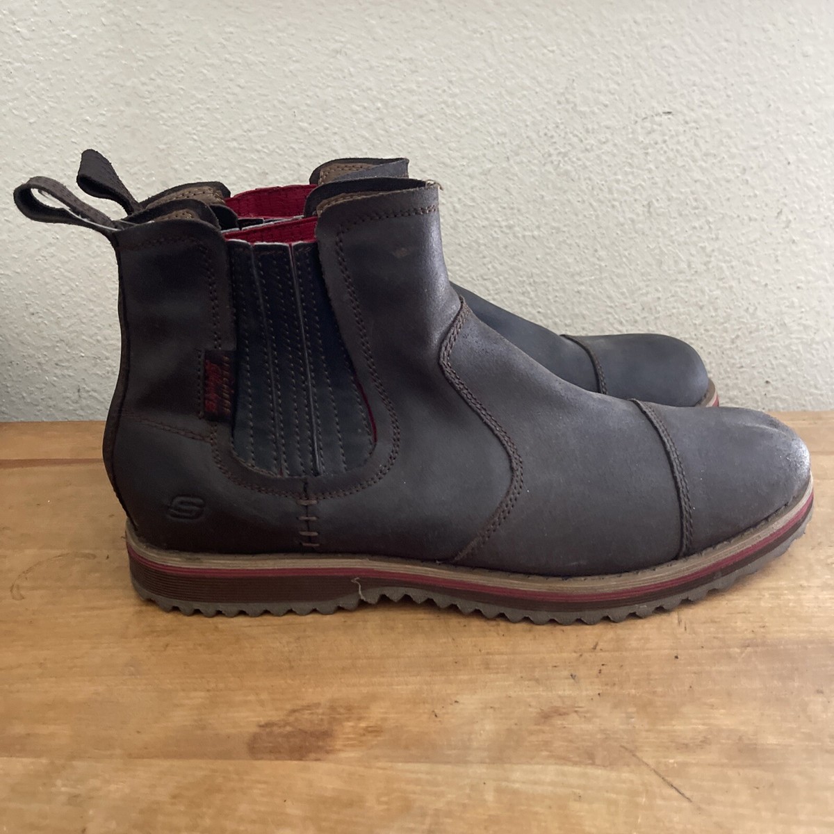 Brown Men's Blaine Orsen Ankle Boot Skechers Men's Brown