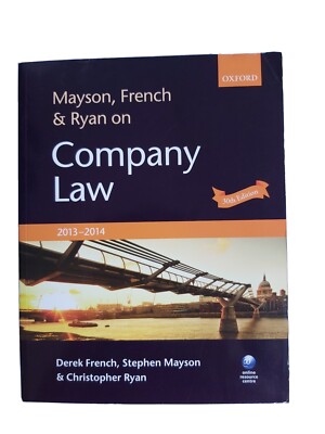Mayson, French & Ryan on Company Law, Ryan, Christopher,Mayson, Stephen,French, 