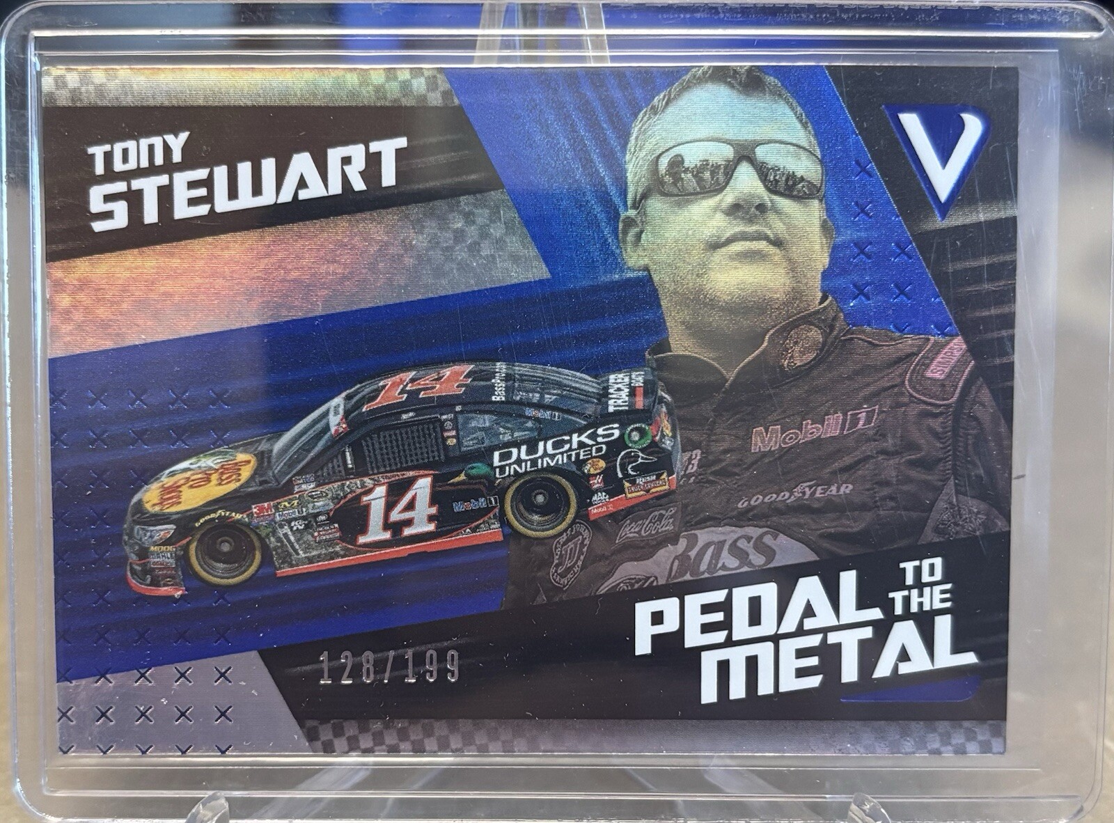 2022 Panini Chronicles Victory Lane Racing Tony Stewart Blue 128/199