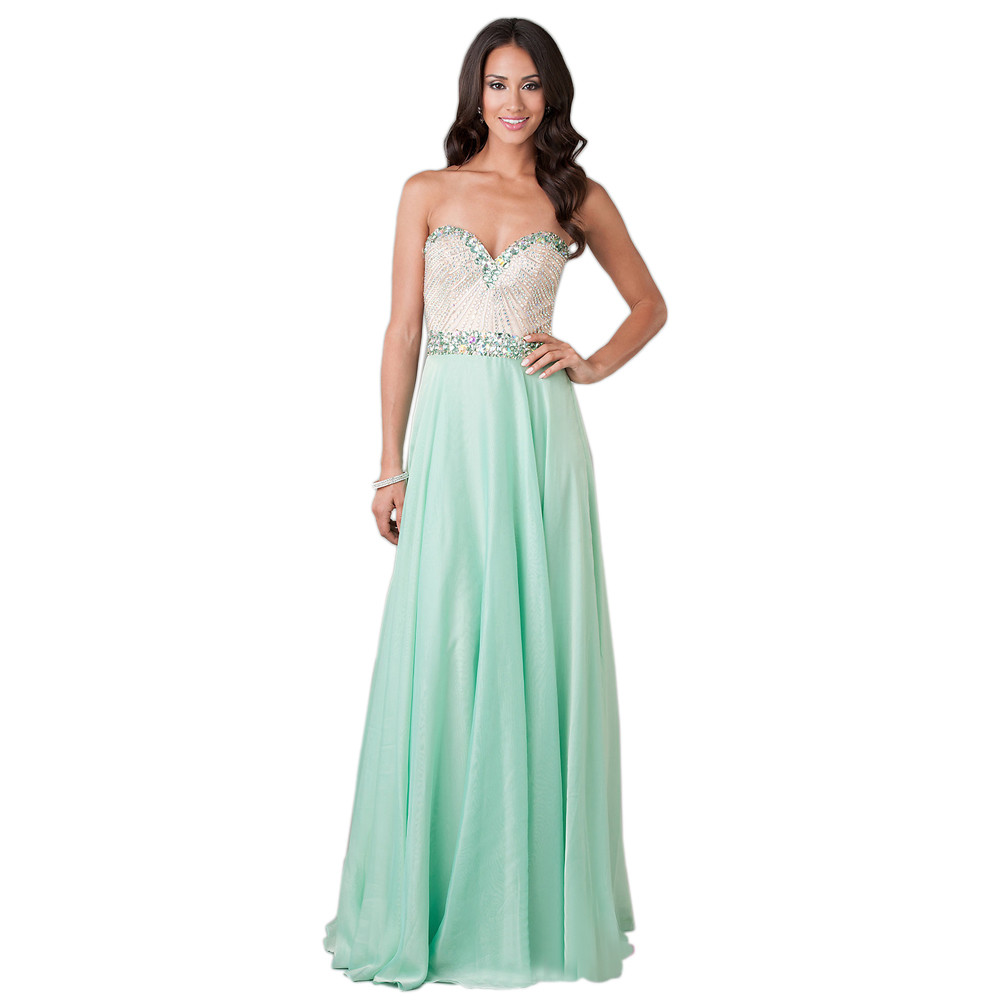 nail color for sage green dress Esmeralda Green Gown main image 1