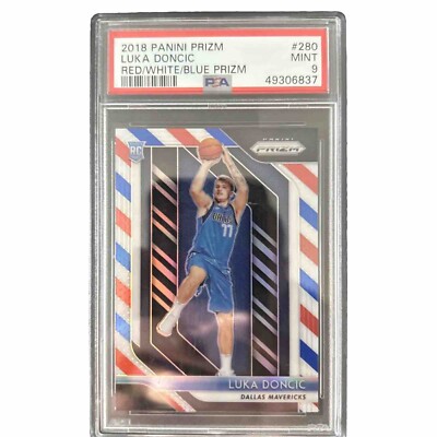 その他 2018 Luka Doncic Prizm Rc PSA #280 2018 Panini Prizm Luka Doncic #280 RC Rookie Red White Blue Prizm