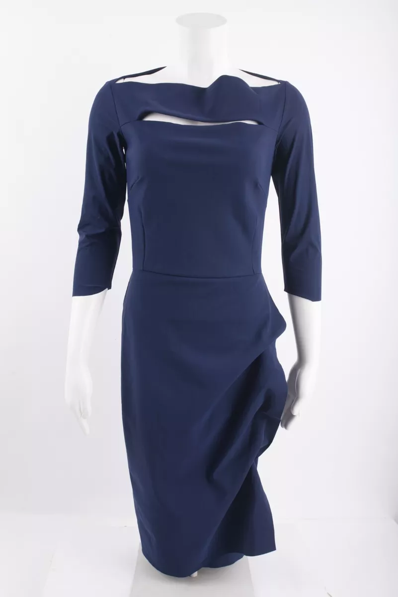 Navy hotsell boatneck dress