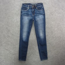 American Eagle Jeans Women's 4 Blue Dark Wash Hi-Rise Jegging Jeans