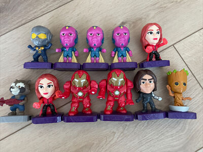 McDonalds 2020 Marvel Avengers Endgame Happy Meal Toys Lot Of 11