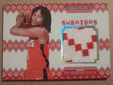 2022 Panini Hoops Basketball Rookie Sweaters TyTy Washington Jr. Houston Rockets