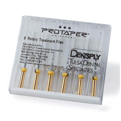 Dentsply Sirona PTURF121 ProTaper Universal Rotary Files 21mm F1 Yellow 6/Pk
