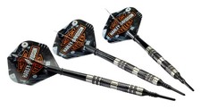 Harley-Davidson 3 Pack T-C 88 Soft Tip 18 gr. Darts, Black PVD Coating