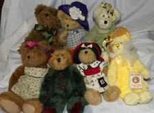 BOYD'S Bears Lot of 7 with without TAGS Variety 10" 12 13" Patty Duke /Heart