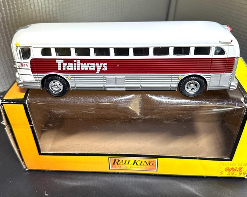 Autobús MTH Rail King Trailways Chicago calibre IL O (8") #30-50011 NUEVO EN CAJA | Zustand: New