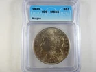 1921 Morgan Silver Dollar graded MS-65 by ICG