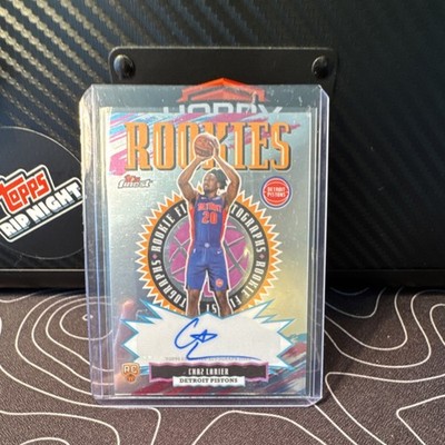 2025-26 Topps Finest Chaz Lanier Rookie Autograph Detroit Pistons Baseline BA-CL