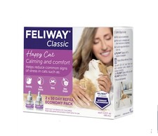   Feliway, Classic Diffuser Refill 48 Ml Cat Constant Calming 2 Refills 09/2028