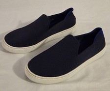 Rothy's The Kids Sneaker Deep Blue Casual Slip On Shoes Youth Size 4.