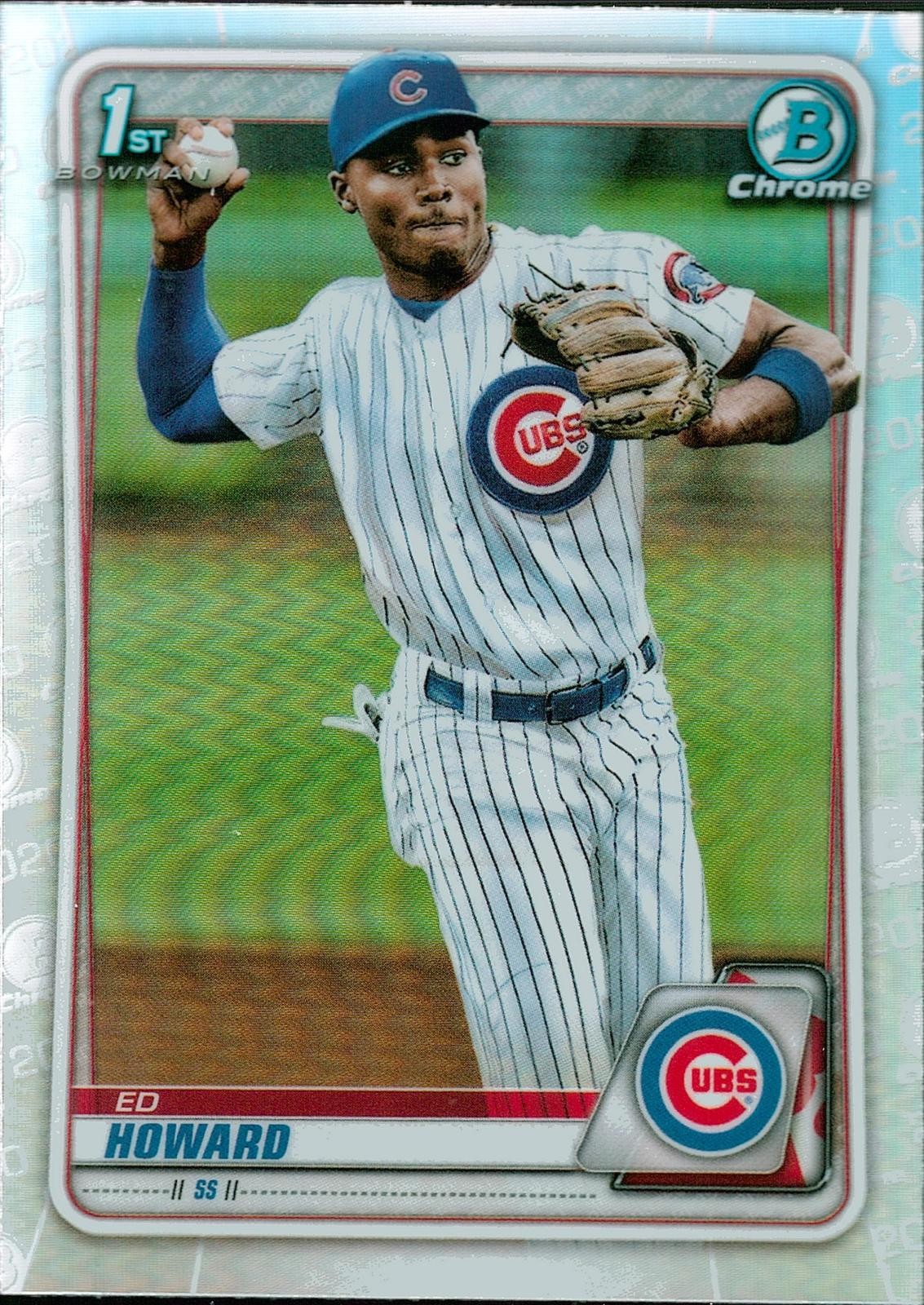2020 Bowman Draft Chrome Refractor #BD-98 Ed Howard Chicago Cubs