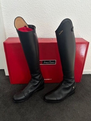 Sergio Grasso Milano Reitstiefel Reiten Gr.41 48/32 Schwarz Neuwertig OVP