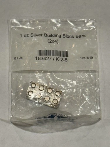 🔥1 oz Silver Lego Building Block Pure Silver .999 Bullion Stackable