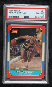1986-87 Fleer Adrian Dantley #21 PSA 8 HOF