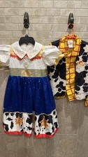 TOY STORY SZ 7 KIDS JESSE COSTUME dress  Woody Disney store Halloweem 8/10 vest