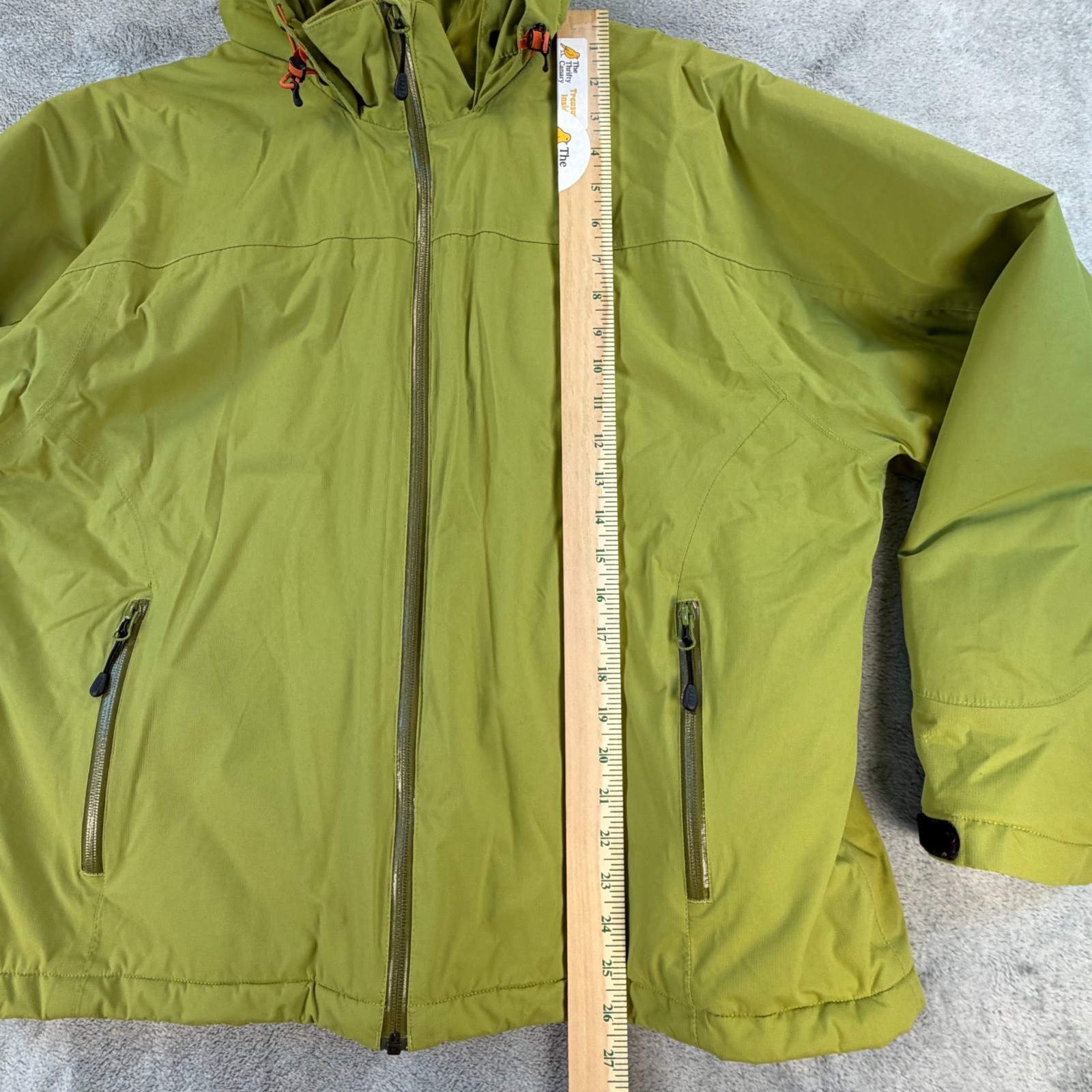 Lands’ End Women’s Insulated Hooded Jacket Green Quilted Lining XL