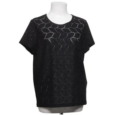 Jacqueline de Yong, Top, Größe: L, Schwarz, Polyester, Sonstiges, Damen #Goy