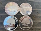 4 Silver Rounds 999 Fine.., Total Weight 113 Grams