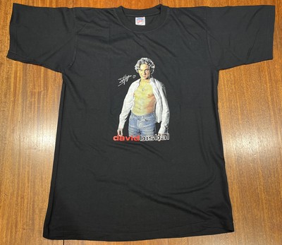 David Bisbal 2002 Vintage Corazon Latino Tour Shirt Rare Spain Latin Pop Y2K