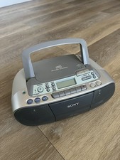 SONY CFD-S01 CD Radio Cassette-Corder Tape CD AM/FM Player Mega Bass TESTED
