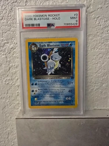 2000 POKEMON ROCKET #3 DARK BLASTOISE-HOLO PSA 9