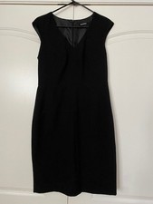 Ellen Tracy Classic Little Black Pencil Sleeveless Lined Women’s Dress Size 8-10