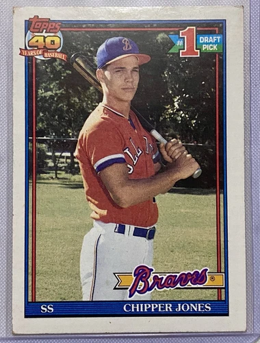 1991 Topps Chipper Jones RC Rookie HOF