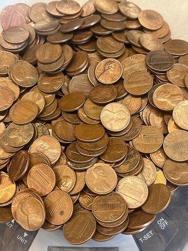 1959-1981/ 10 lbs - 95% Copper Penny Bulk Lincoln Memorial Cent Lot Unsearched
