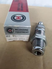 N.O.S. CH 22 COTTERMAN WILDCAT SEATER DIE Reloading SEAT