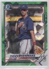 2021 Bowman Sapphire Chrome Prospects Green Refractor /125 Braden Shewmake 0m4r