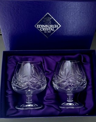 Edinburgh Kristall Duettschliff Brandy Gläser + Präsentationsbox 2er Set #2