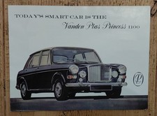 VANDEN PLAS Princess 1100 Car Sales Brochure 1964 