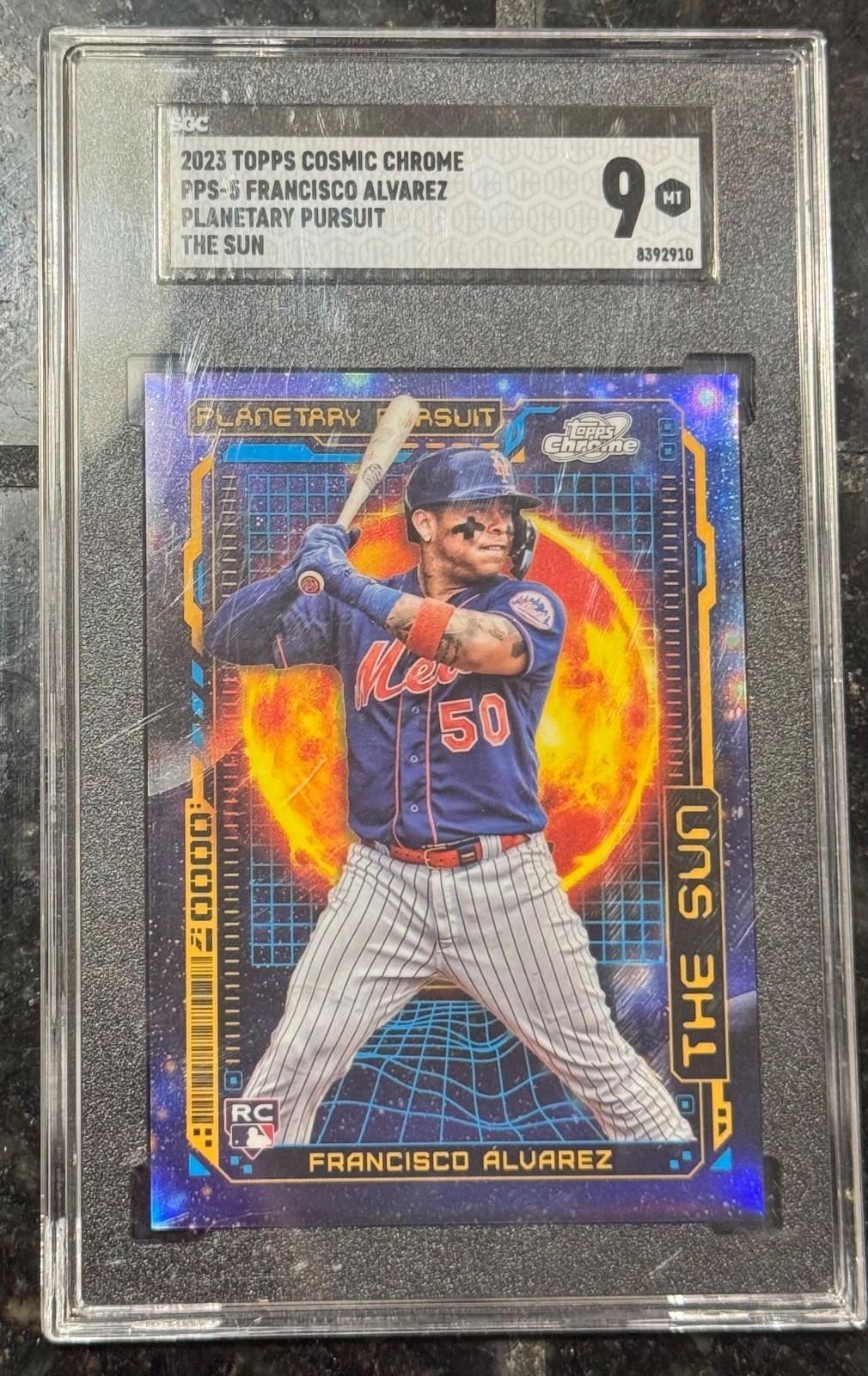 2023 Topps Cosmic Chrome - Planetary Pursuit Francisco Alvarez #PPS-5 Sun (RC)