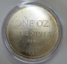Vintage 1981-S Hoffman & Hoffman Eagle 1oz. .999 Silver Round In Capsule