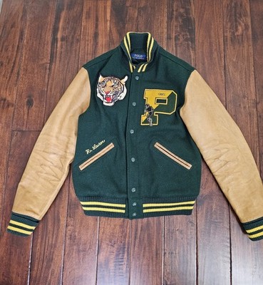 Polo Ralph Lauren Varsity Letterman Tiger Jacket Mens Size M | eBay