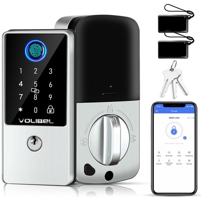 Smart Lock, 7-in-1 Keyless Entry Door Lock, Fingerprint Door Lock with Remote...