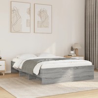 Bettgestell Sonoma Eiche Grau 140X190 Cm Holzwerkstoff