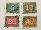 old stamps   SWITZERLAND  x  4 used 1945