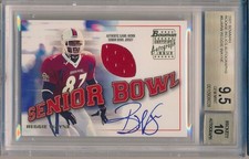REGGIE WAYNE 2001 BOWMAN Rookie Relics Autographs RC BGS 9.5 AUTO 10 Pop 1