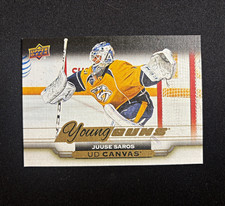 Upper Deck 2015-16 UD Canvas Young Guns Juuse Saros Rookie Predators #C219 NHL