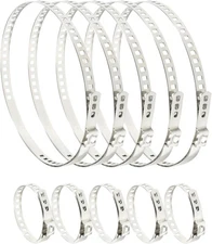 5 Set CV Boot Clamps, Auto CV Joint Boot Clamps Kit Stainless Steel Adjustabl...