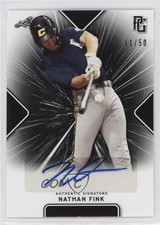 2021 Leaf Perfect Game National Showcase Black 11/50 Nathan Fink Auto nd3