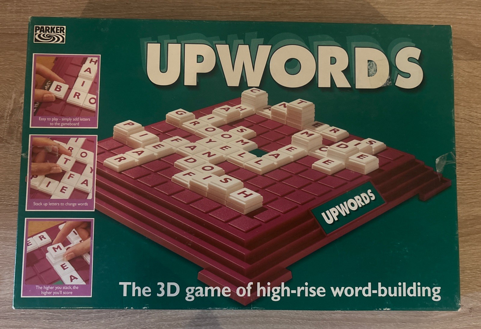 UPWORDS BOARD GAME - WORD GAME - PARKER 1996 - VINTAGE - COMPLETE - VGC