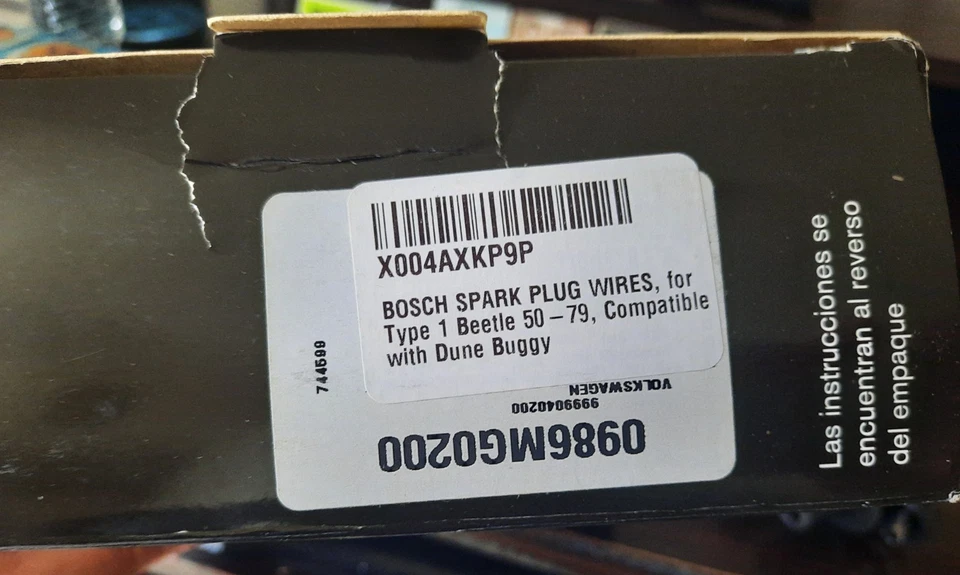 Juego de cables de bujía Bosch para autobús Volkswagen Beetle 1950-79 1950-71 Ghia 1956-74 Foto 4 de 4